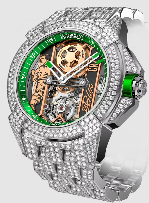 Review Jacob & Co EPIC X CR7 - HEART OF CR7 - PAVE BRACELET EX120.10.RD.AA.A10RD Replica watch
